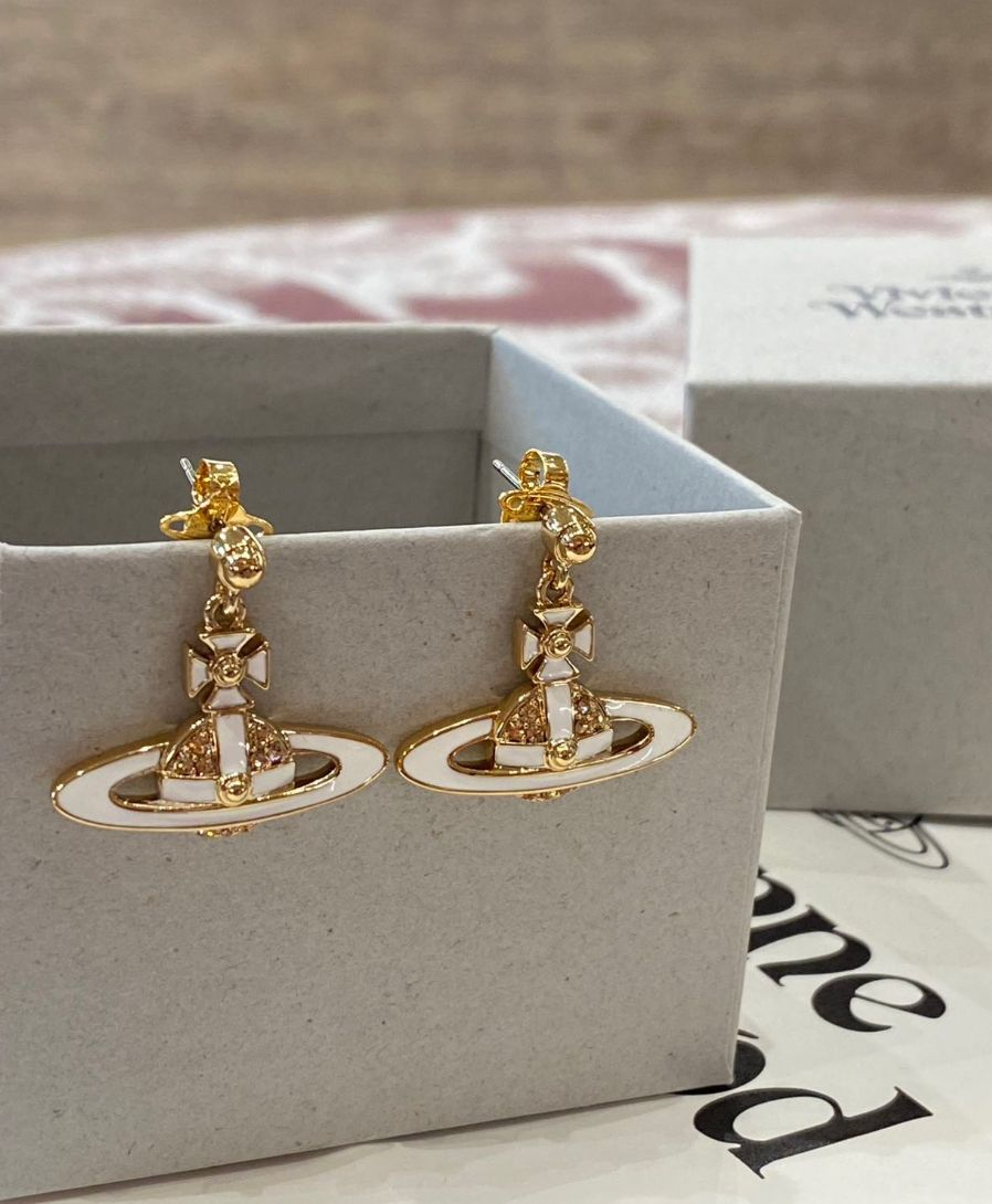 Outlet Vivienne Westwood Neil Mini Bas Relief Drop Earrings