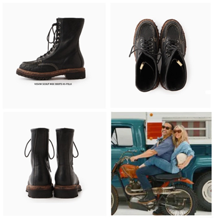 ⏱️限時優惠LIMITED TIME SALE: VISVIM SCOUT MOC BOOTS HI-FOLK *Italian Horsehide - BLACK PRE ORDER ITEM (預訂中)
