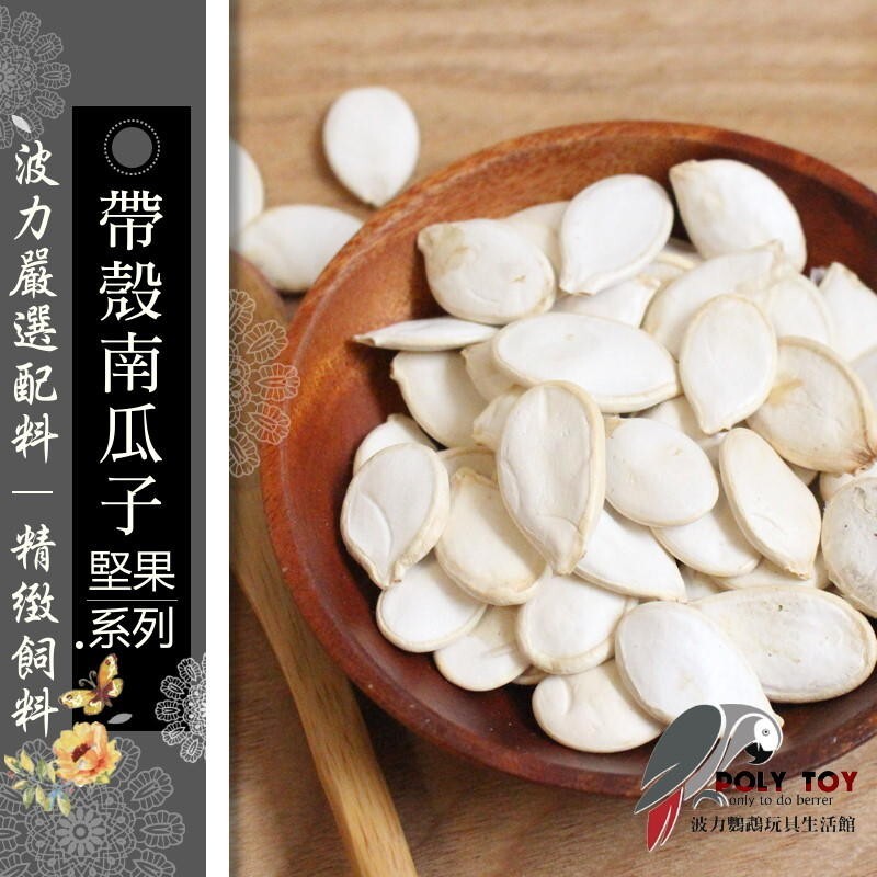 新鮮低溫烘培殺菌 原味 帶殼南瓜子 堅果系列 波力鸚鵡玩具生活館