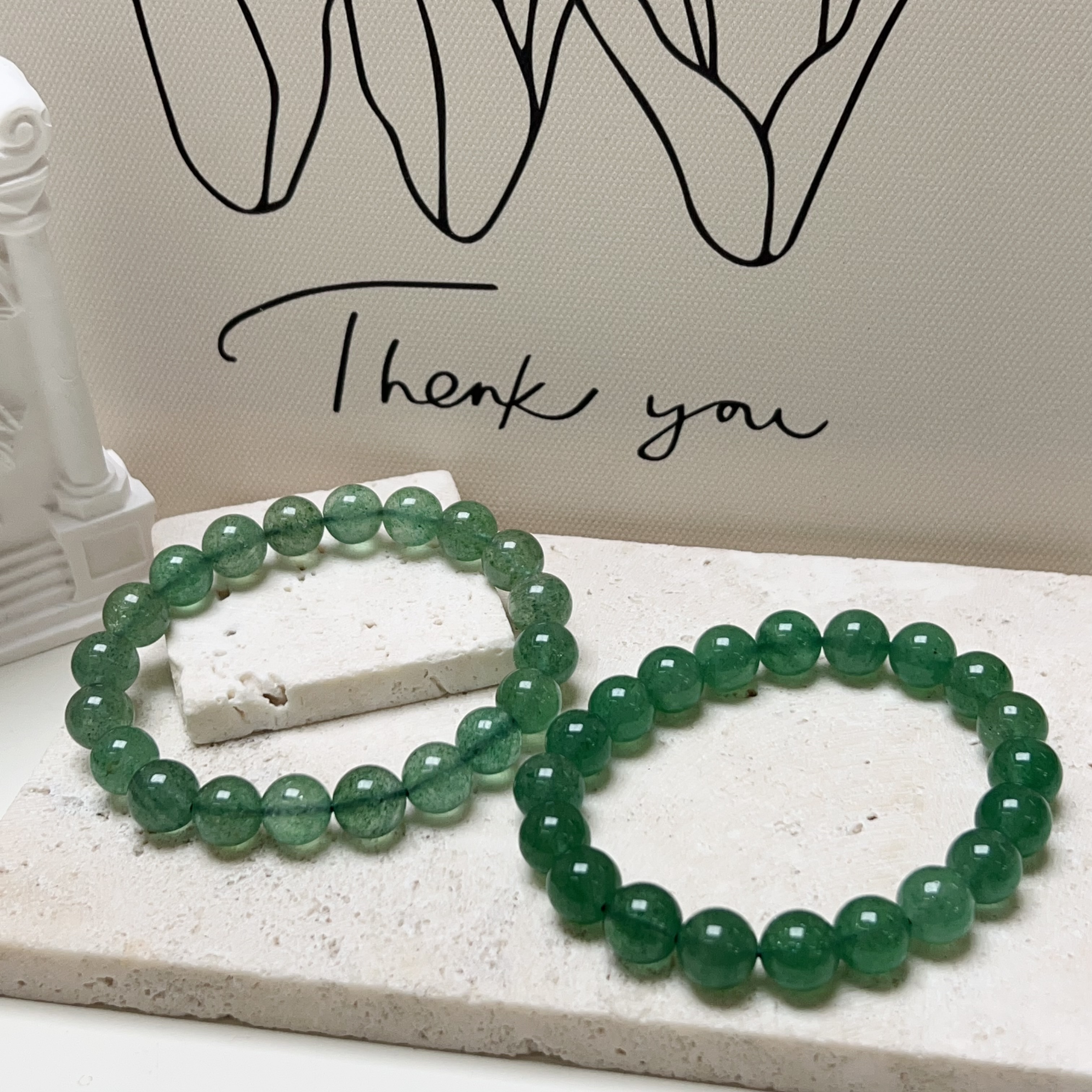 綠草莓晶手串 9mm