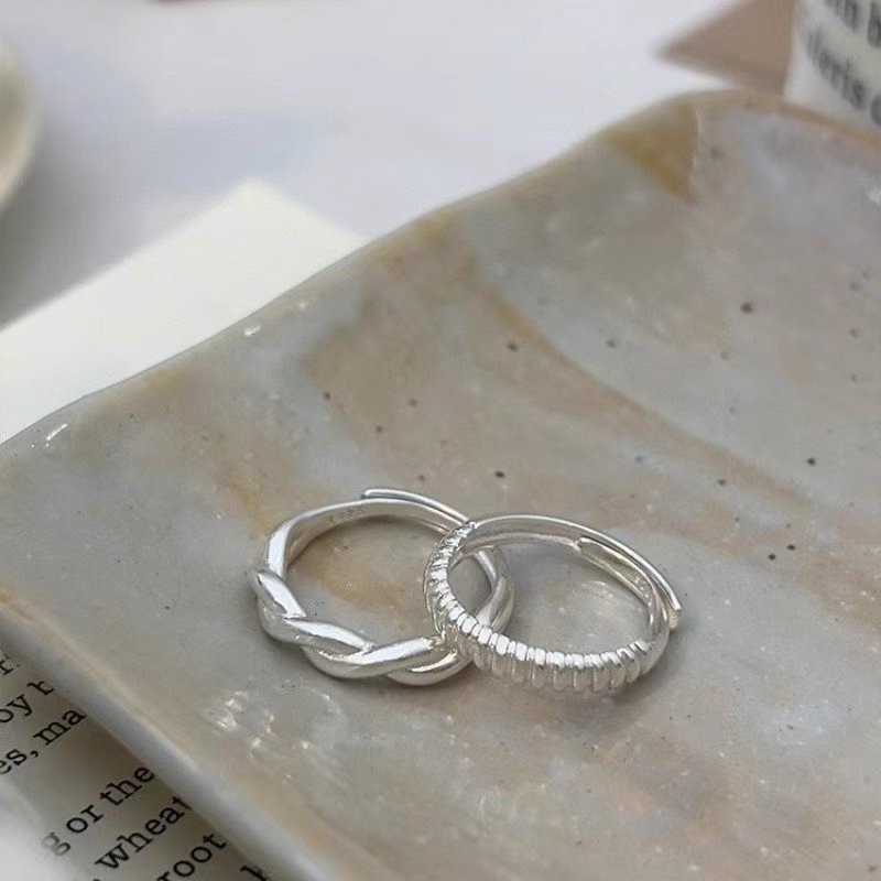 麻花編織戒指set