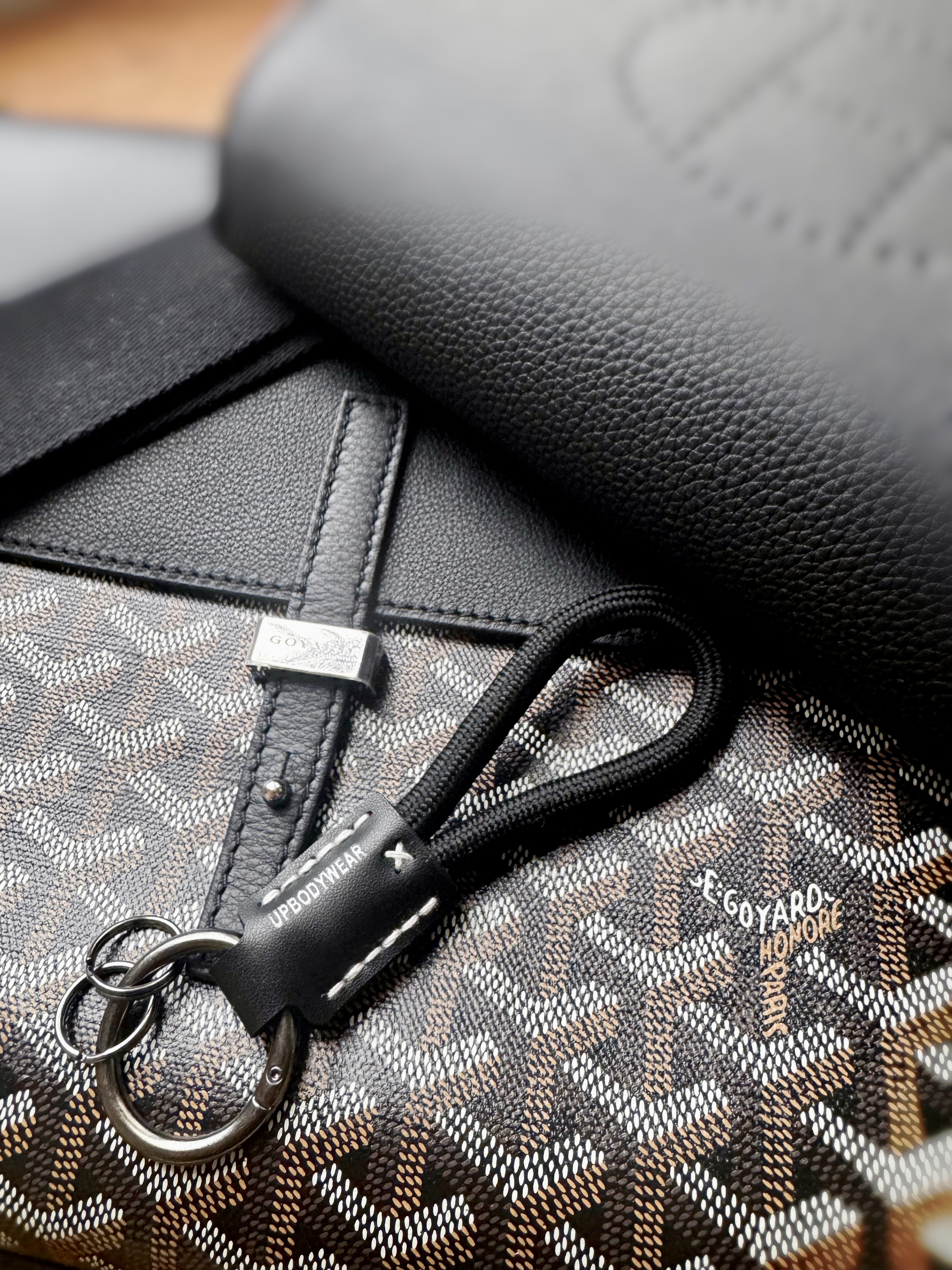 Upbodywear 皮革匙扣 - 黑