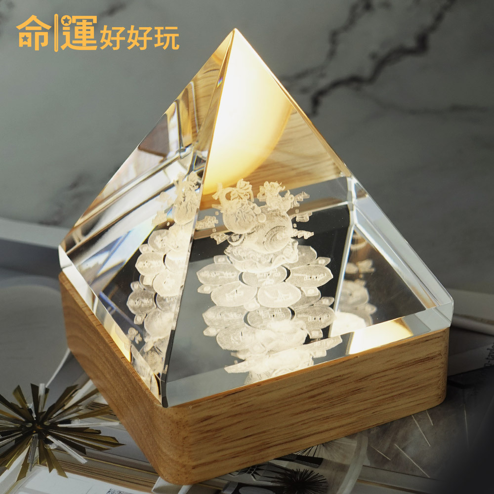 【命運好好玩】財富至頂化煞水晶塔燈 (廠商直出)