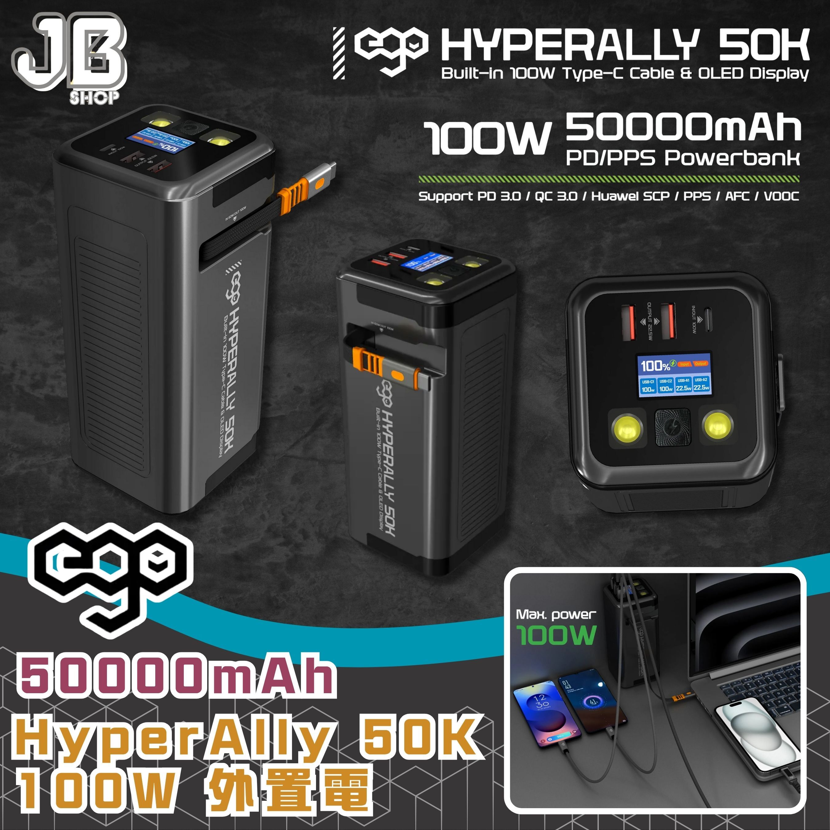 EGO HyperAlly 50K 50000mAh 100W 外置電(早鳥優惠) 預計7月中出貨