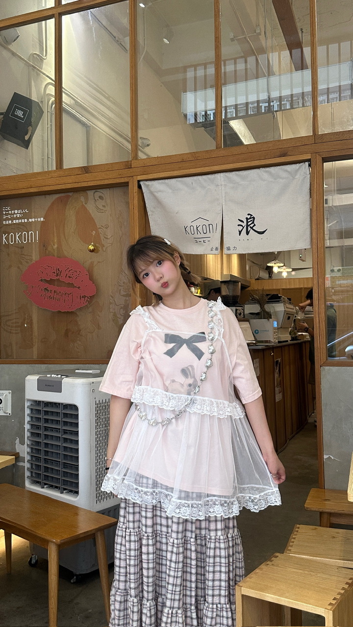 A0240｜日系超美立體珍珠心心腰鏈