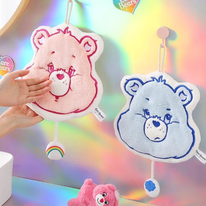 CareBears愛心熊珊瑚絨擦手巾