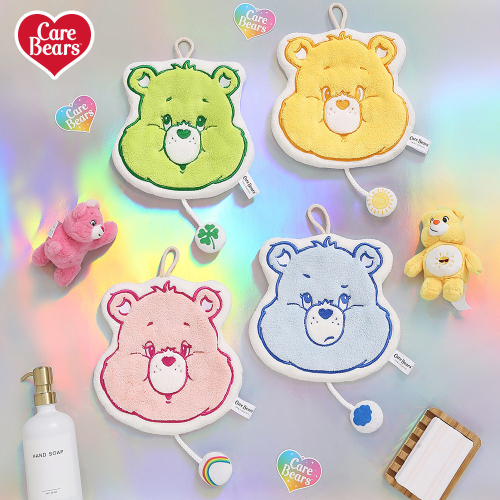 CareBears愛心熊珊瑚絨擦手巾