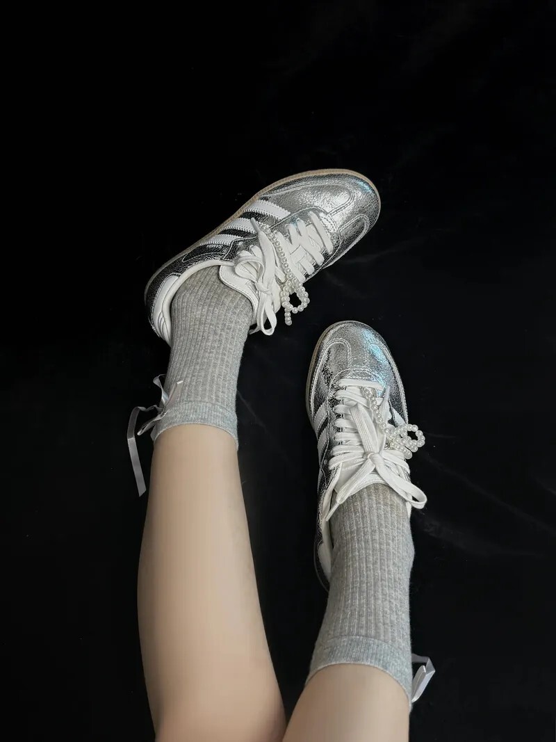 KTQ STORE ‧ Adidas Samba OG "Silver Metallic Cracked Leather" 爆裂銀 JR0035