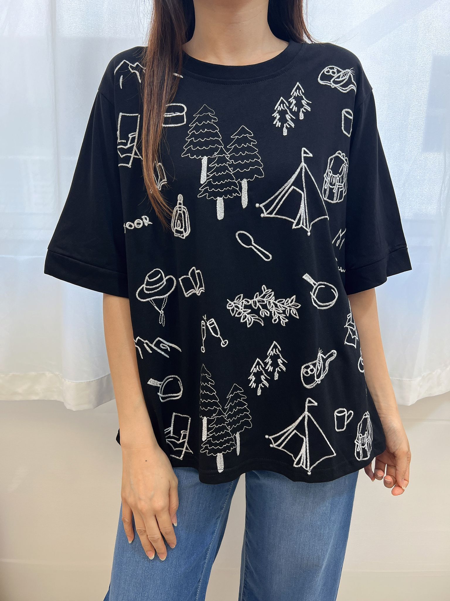TE 露營刺刺繡 TEE