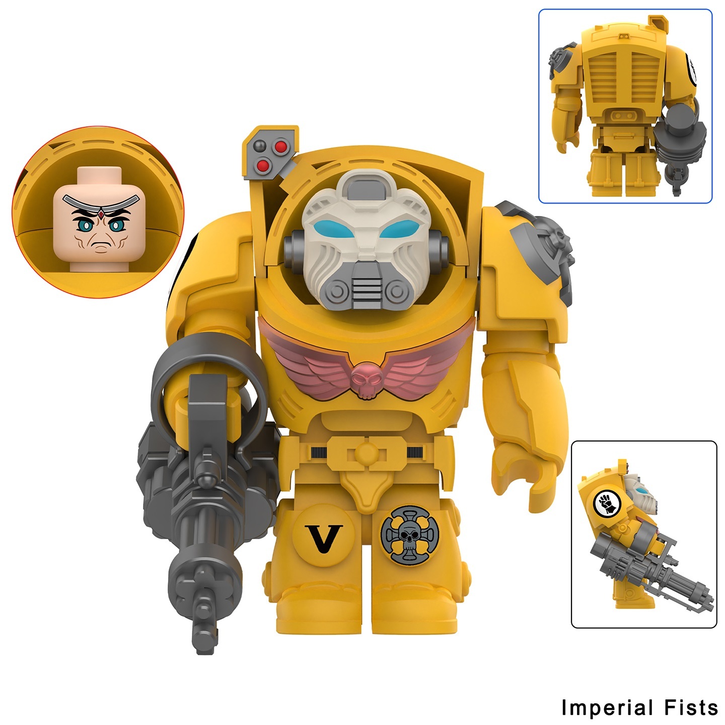 Imperial Fists 40k Custom Minifigures fit Lego DY704