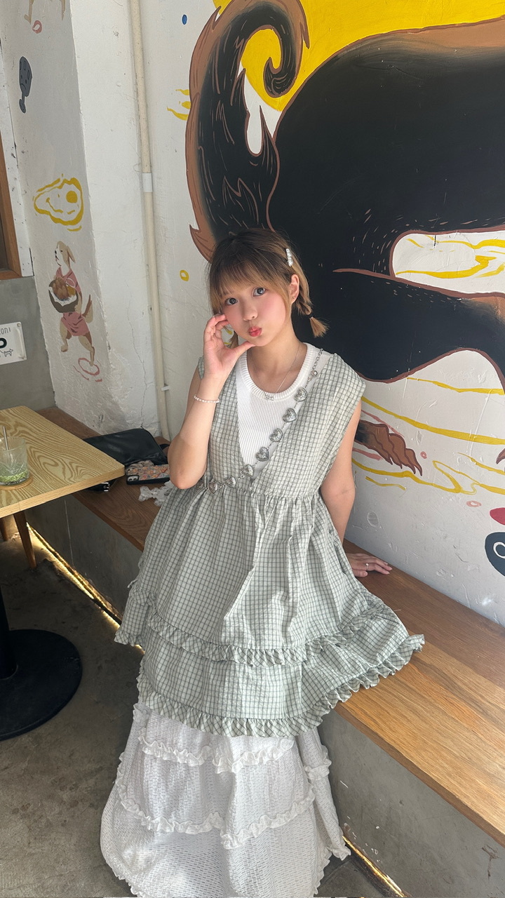 A0131｜立體浮雕心心腰鏈