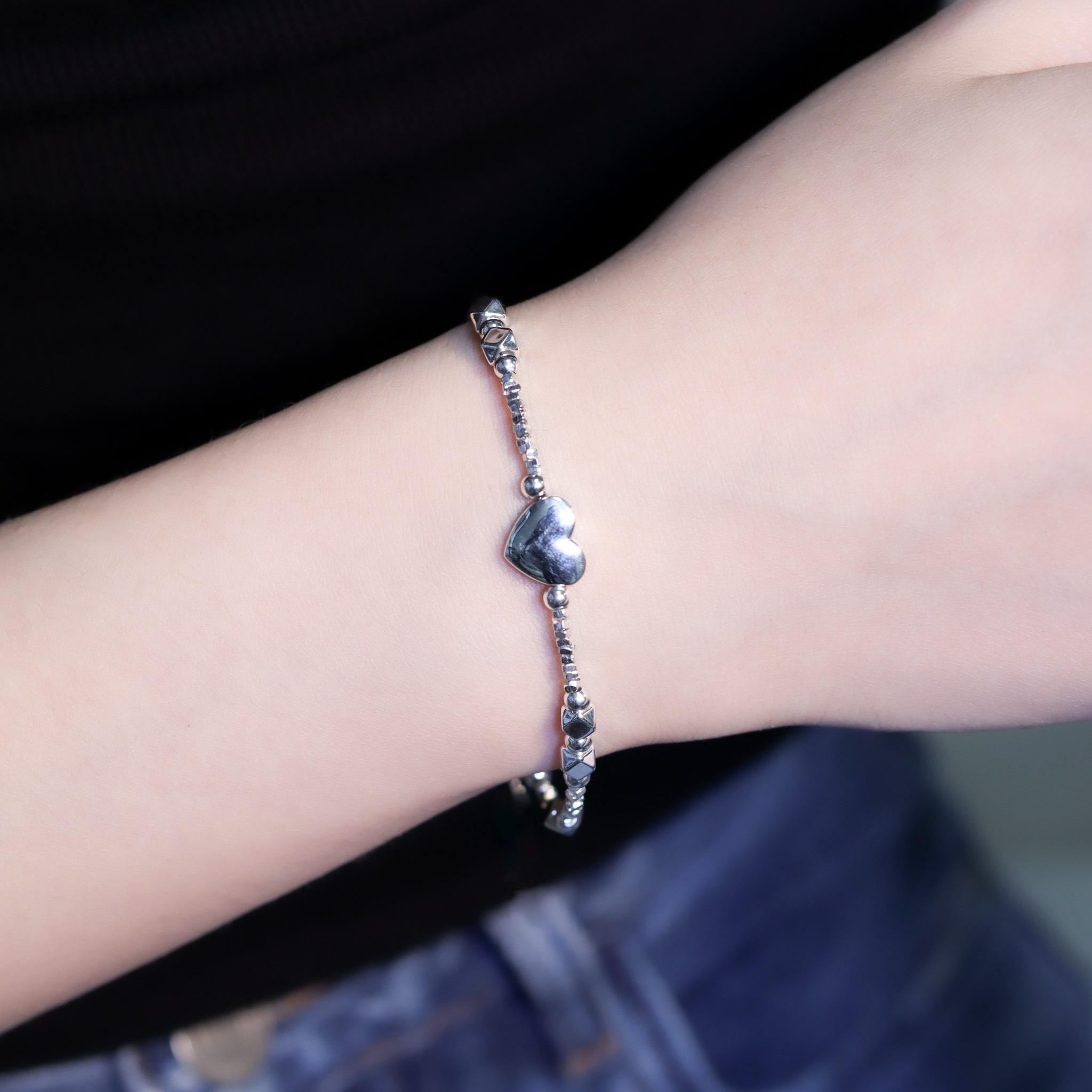 | 925純銀丨份量感愛意手鏈  | BR1363 |