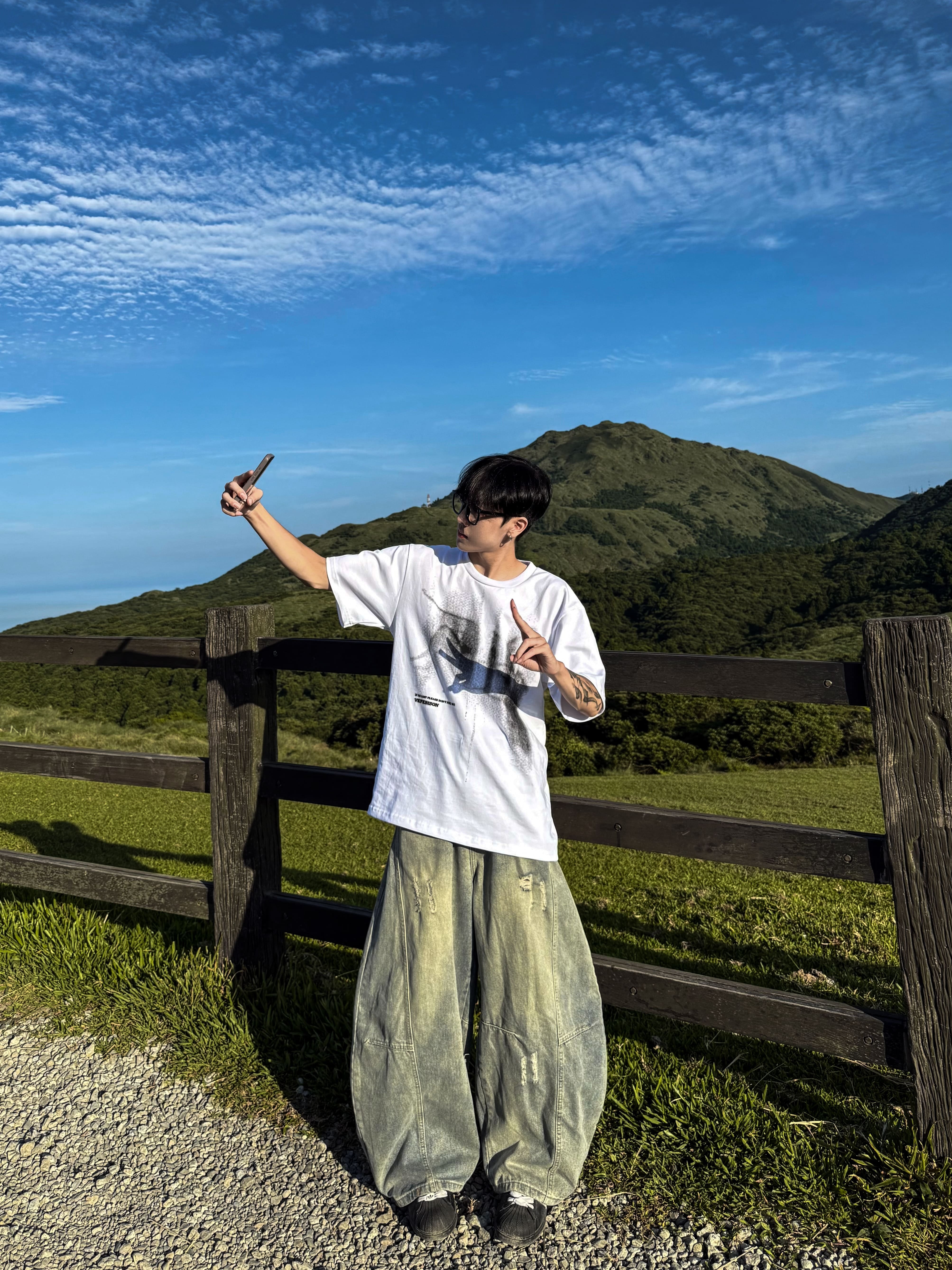 (現貨) 迷霧印花短袖