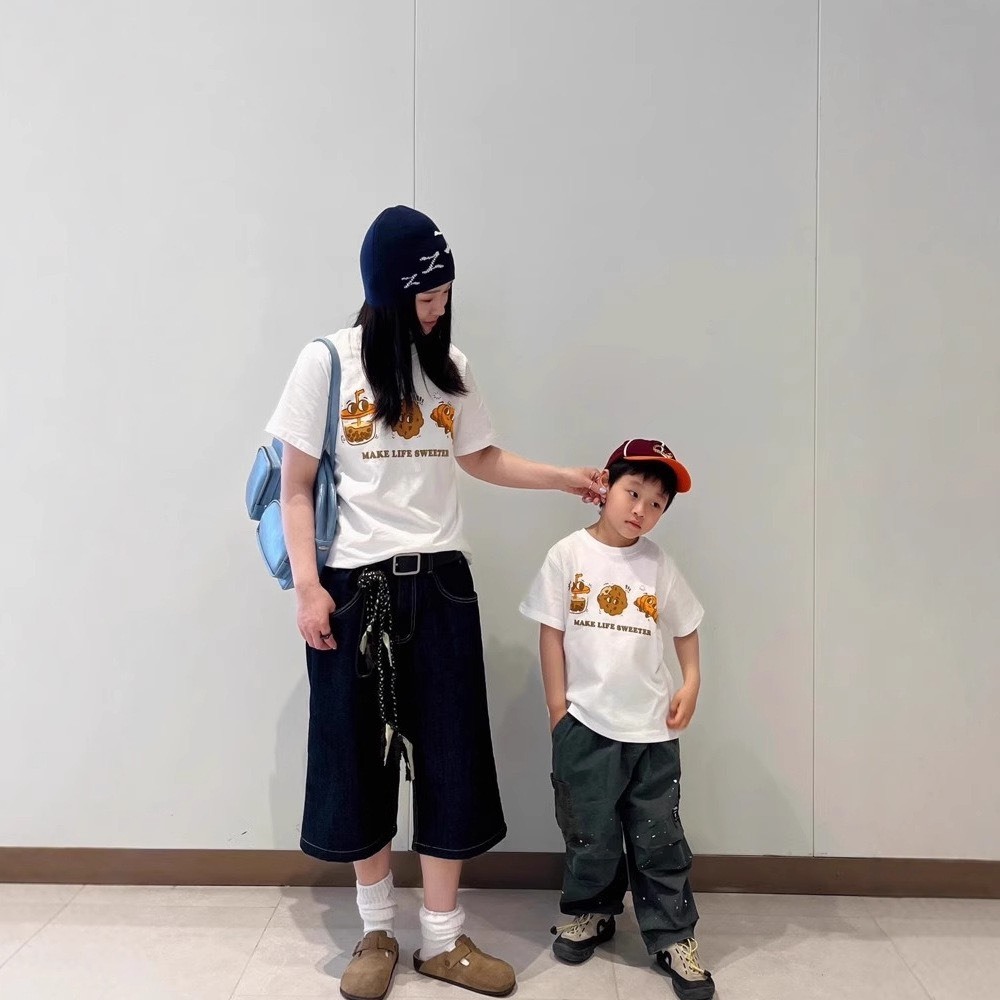 可頌印花T恤｜大人