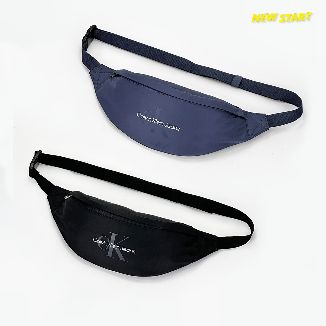 Calvin Klein CK 經典Logo 防潑水 尼龍 胸包 腰包