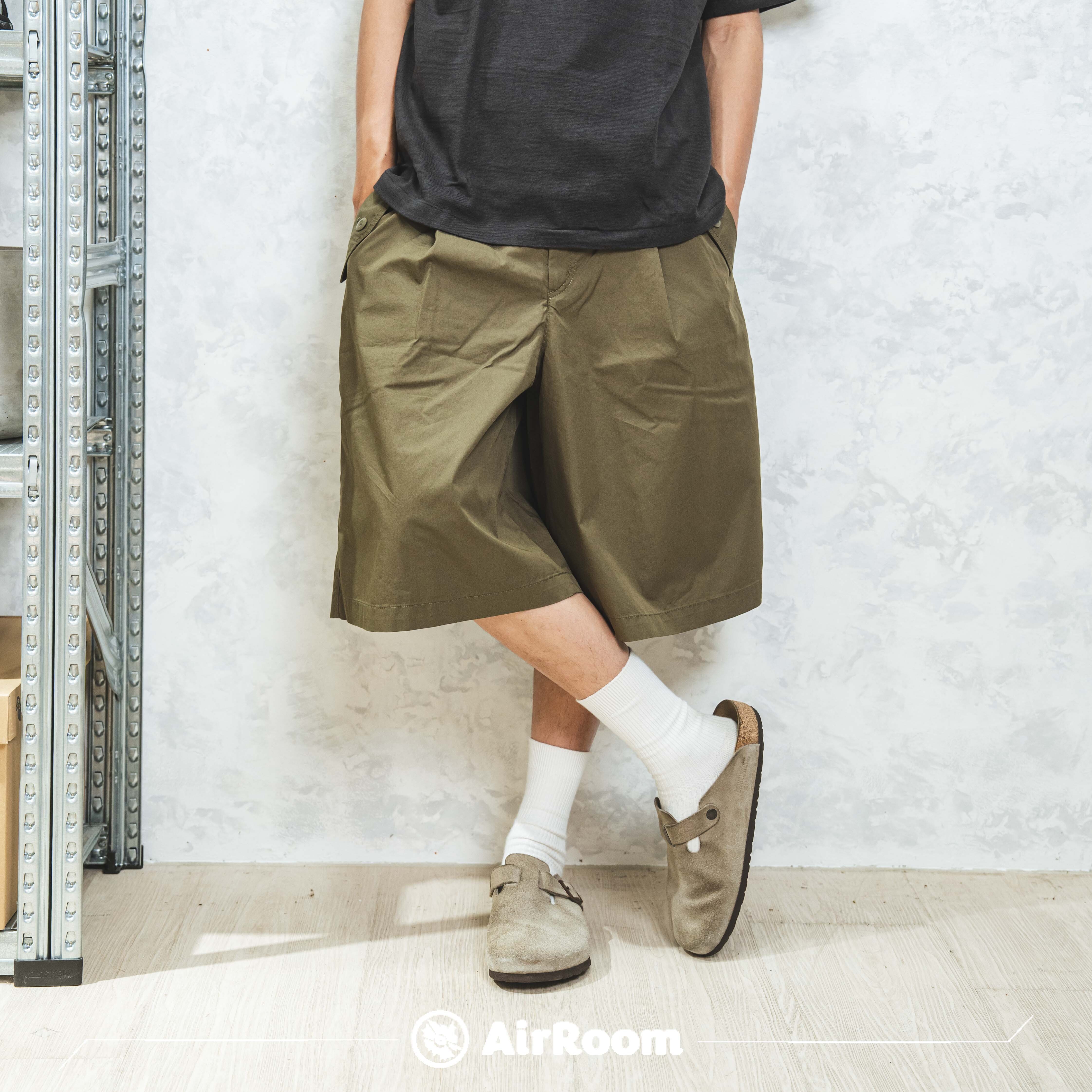 2025SS UNIQLO 百慕達 A字 括腿 寬版 工作褲 短褲 現貨 221-478922