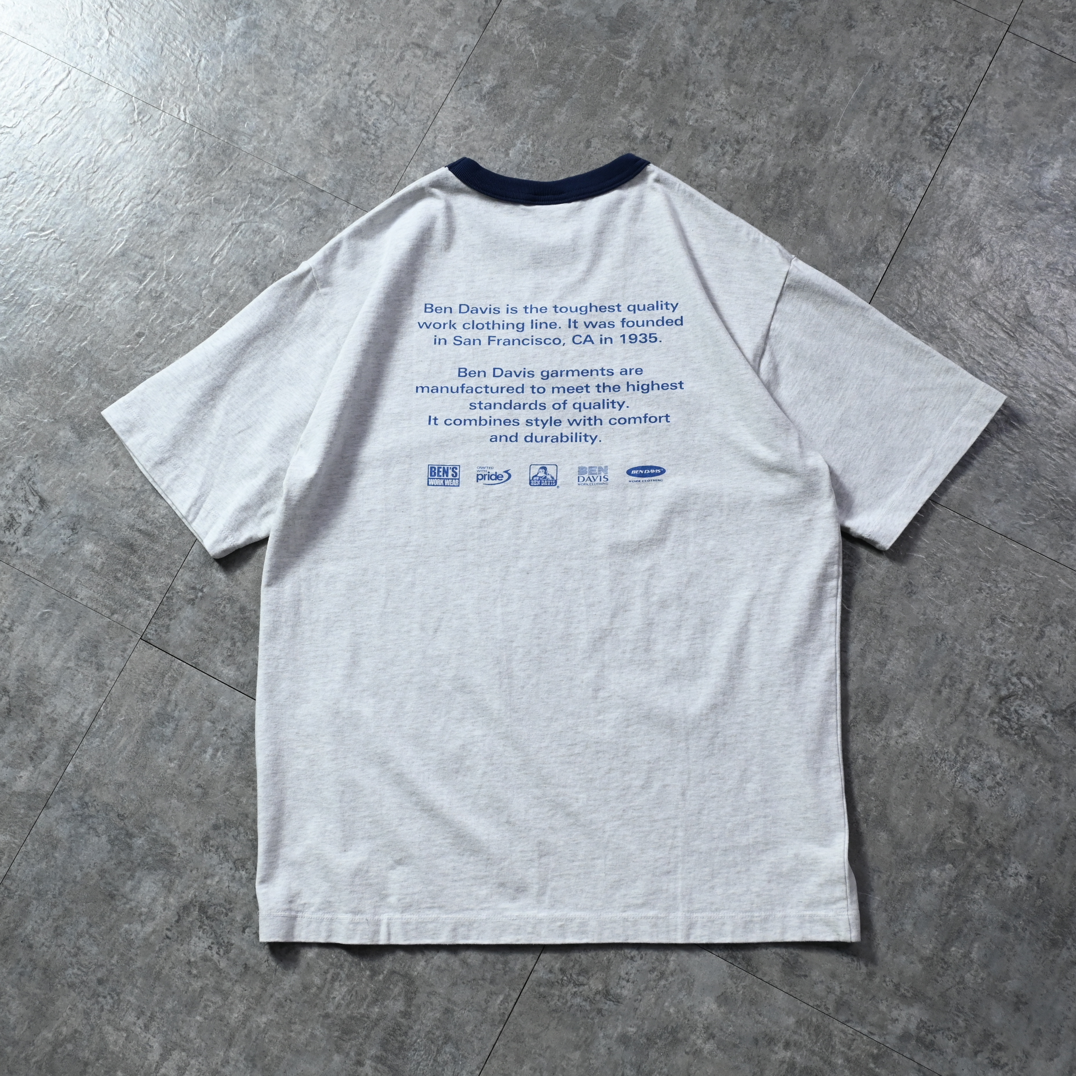 Ben Davis JP Washout Print Ringer Tee