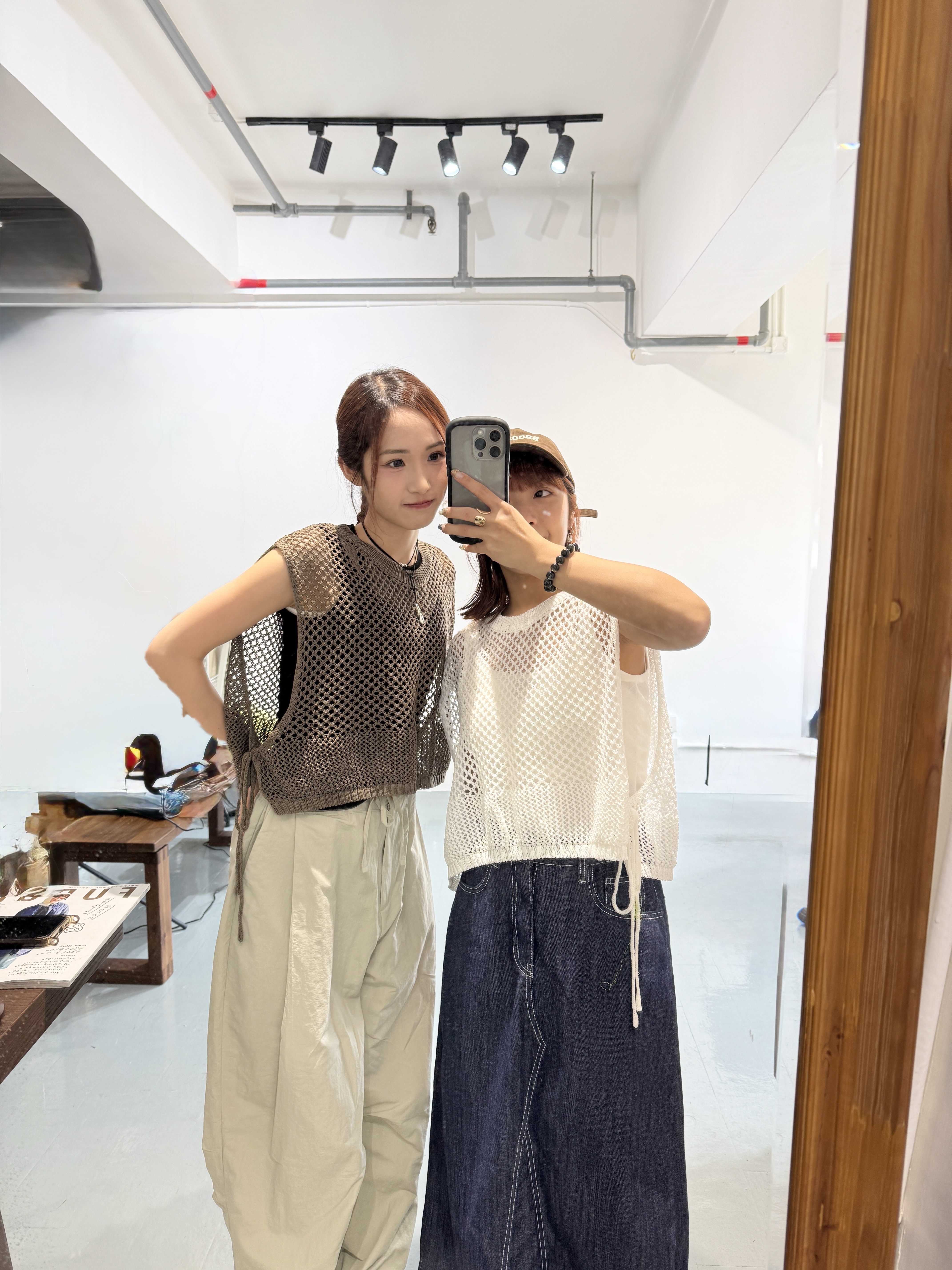 Basic網網雙綁帶背心