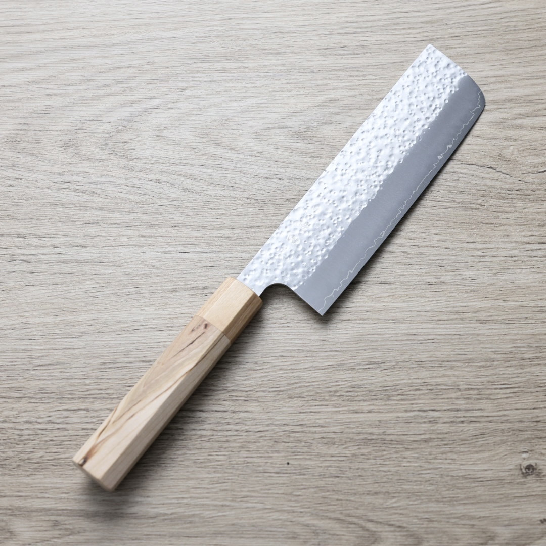 黑崎真 菜切 170mm SG2粉末HSS鋼 櫻花鎚目