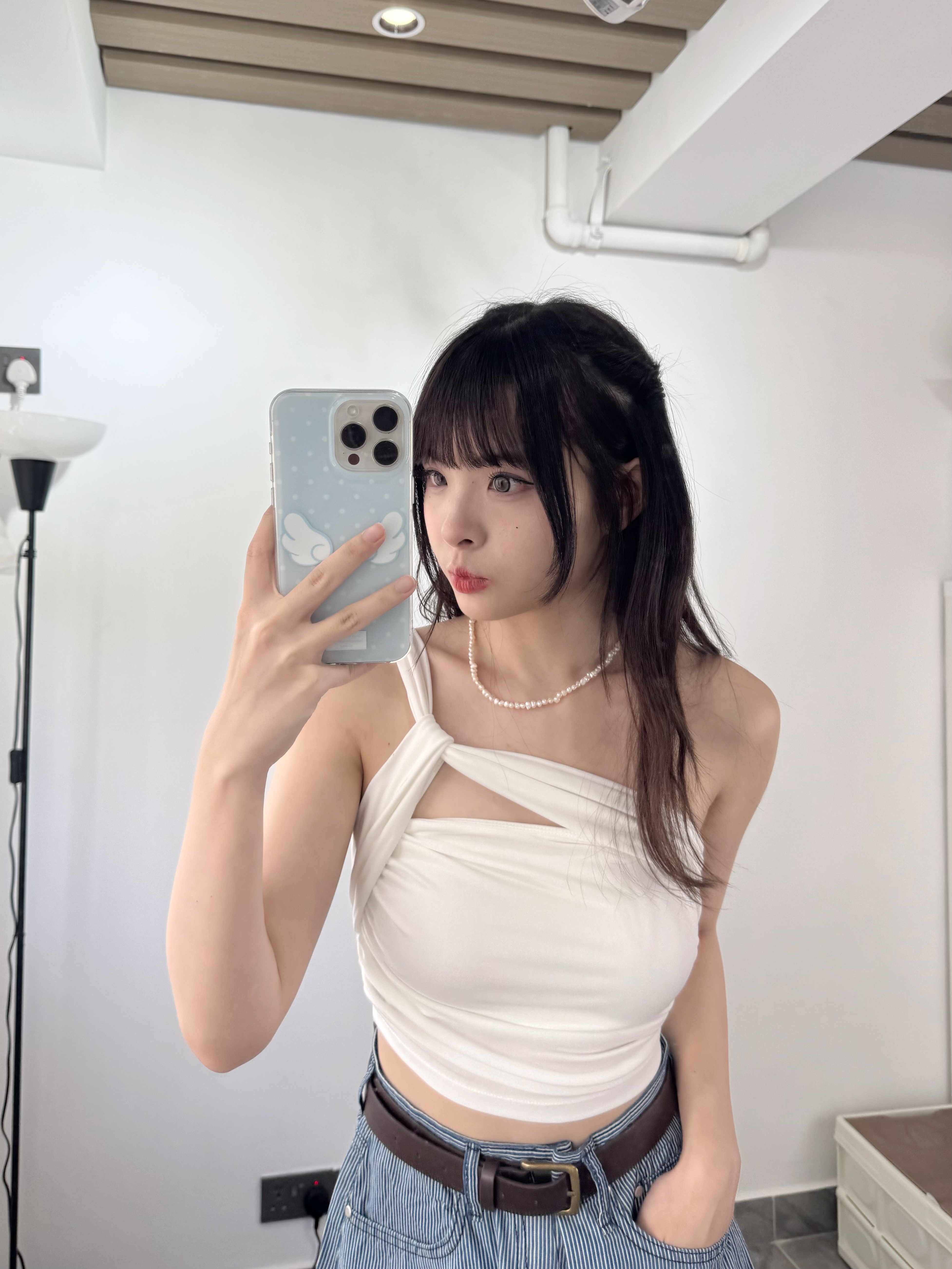 首批價！小性感單肩帶Bra top 兩色入