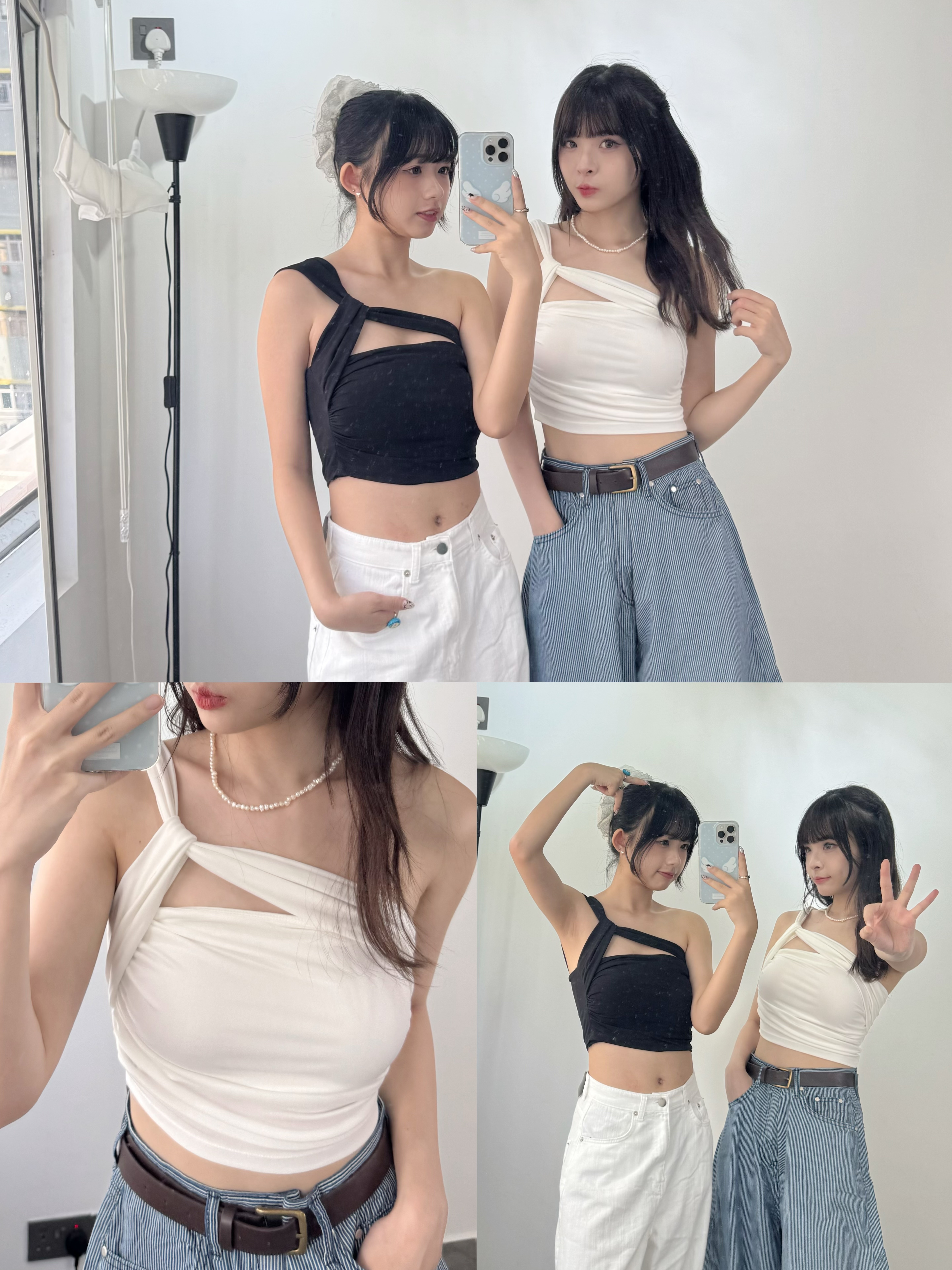 首批價！小性感單肩帶Bra top 兩色入