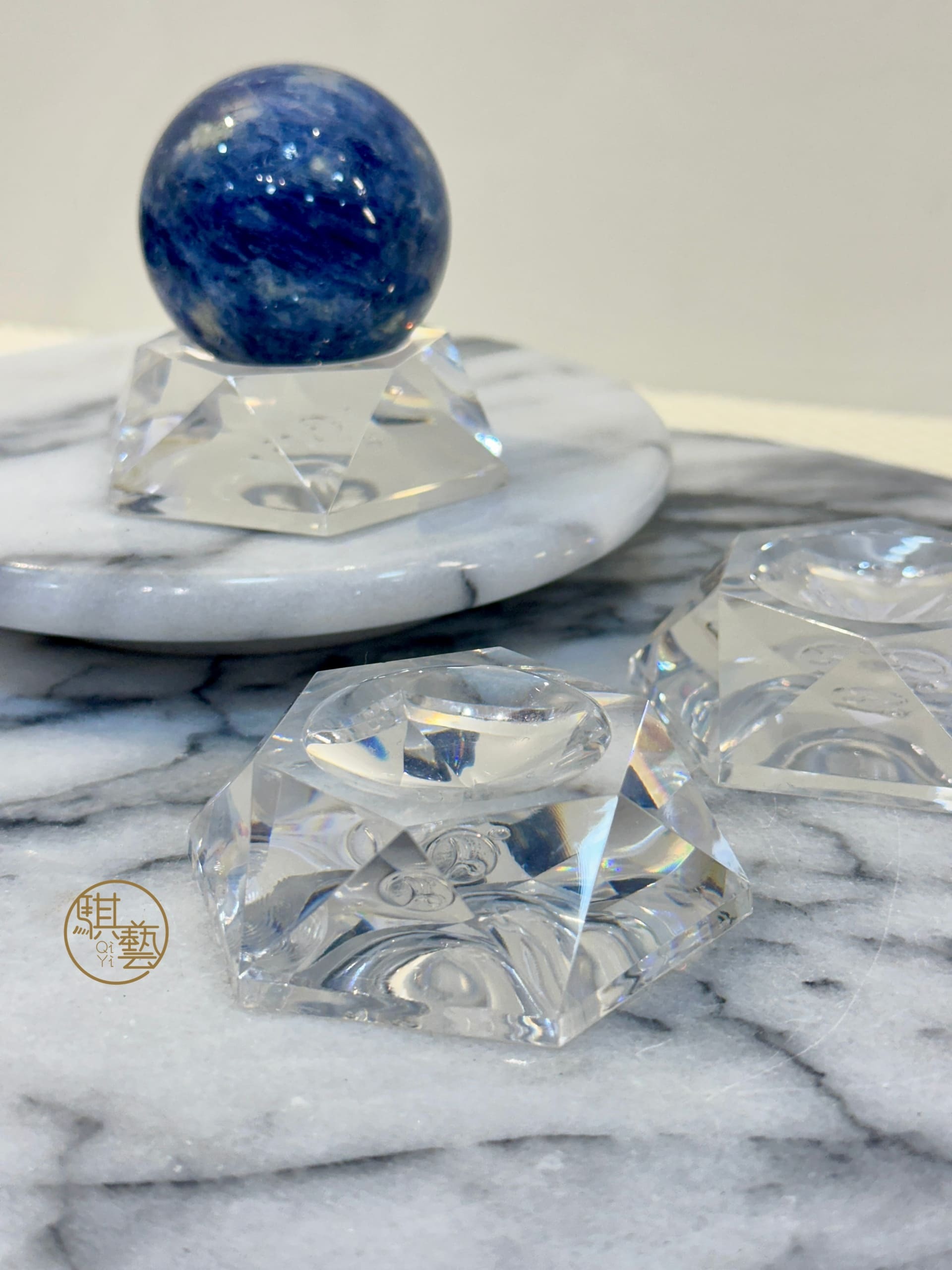 壓克力水晶球座 透亮切面設計 大球座 展示架 水晶展示必備