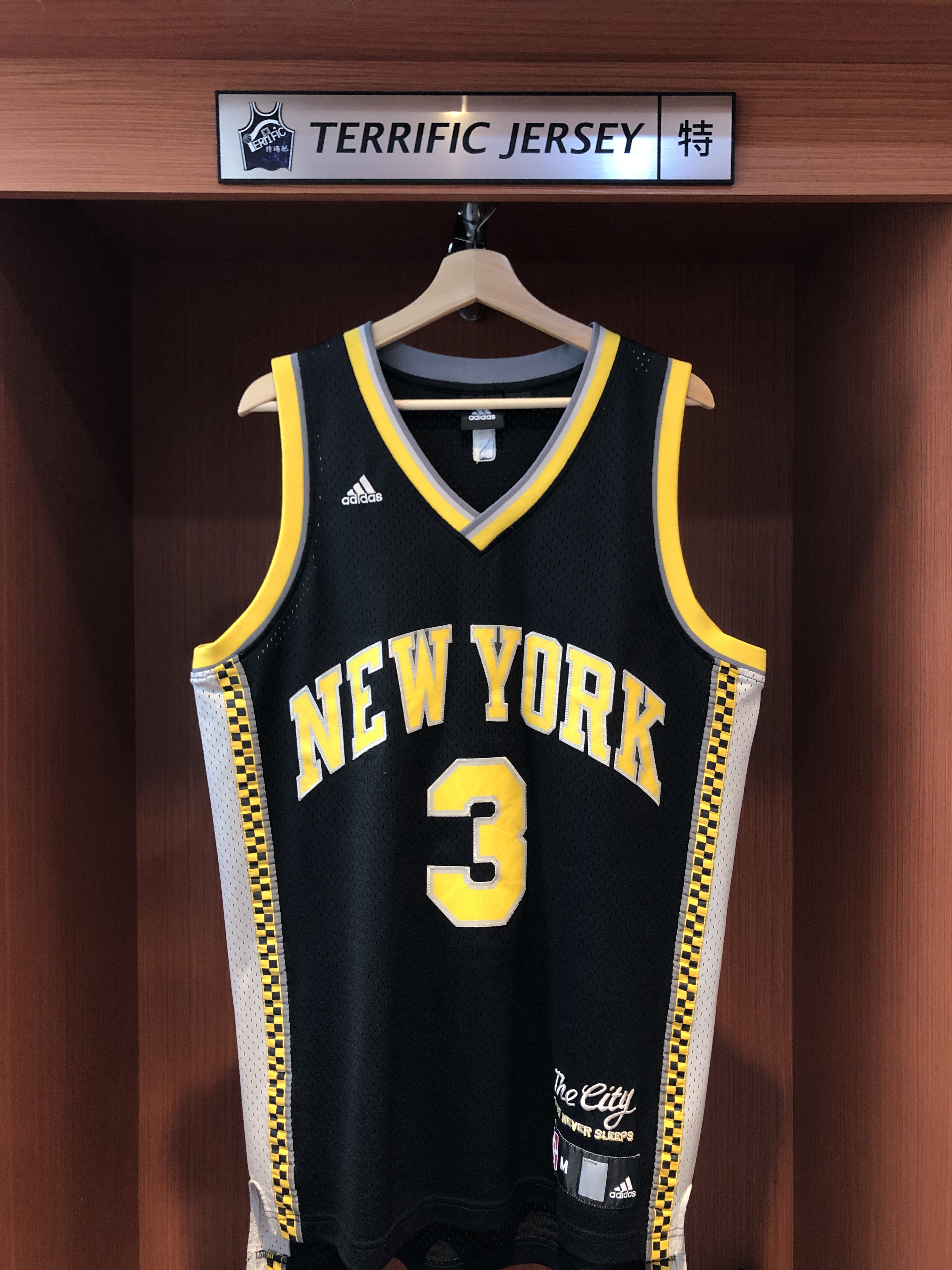 NBA球衣 二手 Stephon Marbury 紐約尼克 城市黑 Adidas Swingman 球迷版 電繡 衣況如圖 請詳細參閱