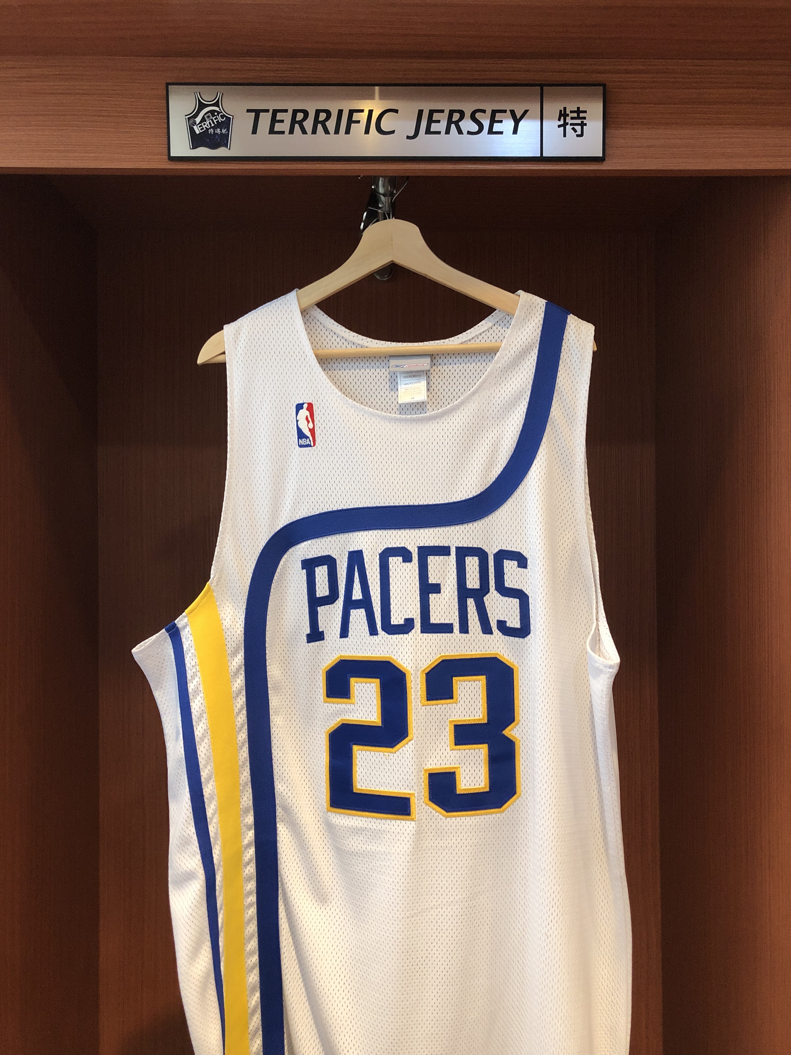 NBA球衣 二手 Ron Artest 印第安那溜馬 主場白 Reebok Authentic 球員版 電繡 衣況如圖 請詳細參閱