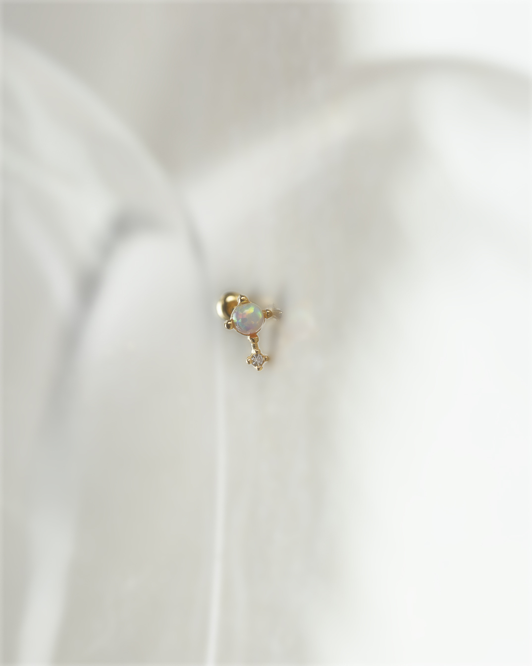 遊彩光譜魔棒 單支轉珠耳針