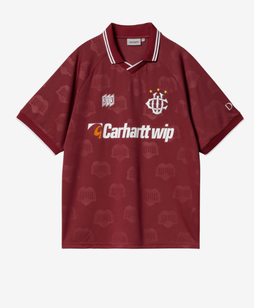 CarharttWip  S/S HARTT'S 足球 T 恤  紅色   JUN25