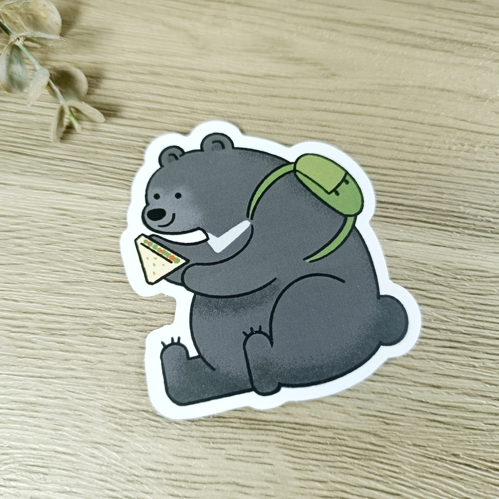 銀海設計．露營動物防水貼紙 筆電貼紙 共七款