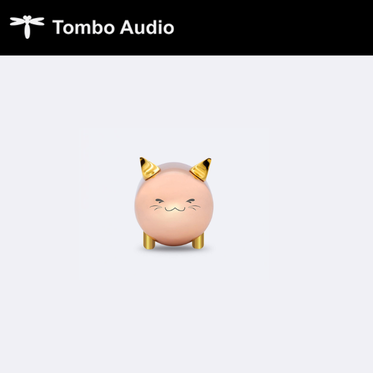 Tombo Audio 靚聲貓 Meow Pink Gold Edition 配鑑聽級接地線 (細金貓套裝) (1套)
