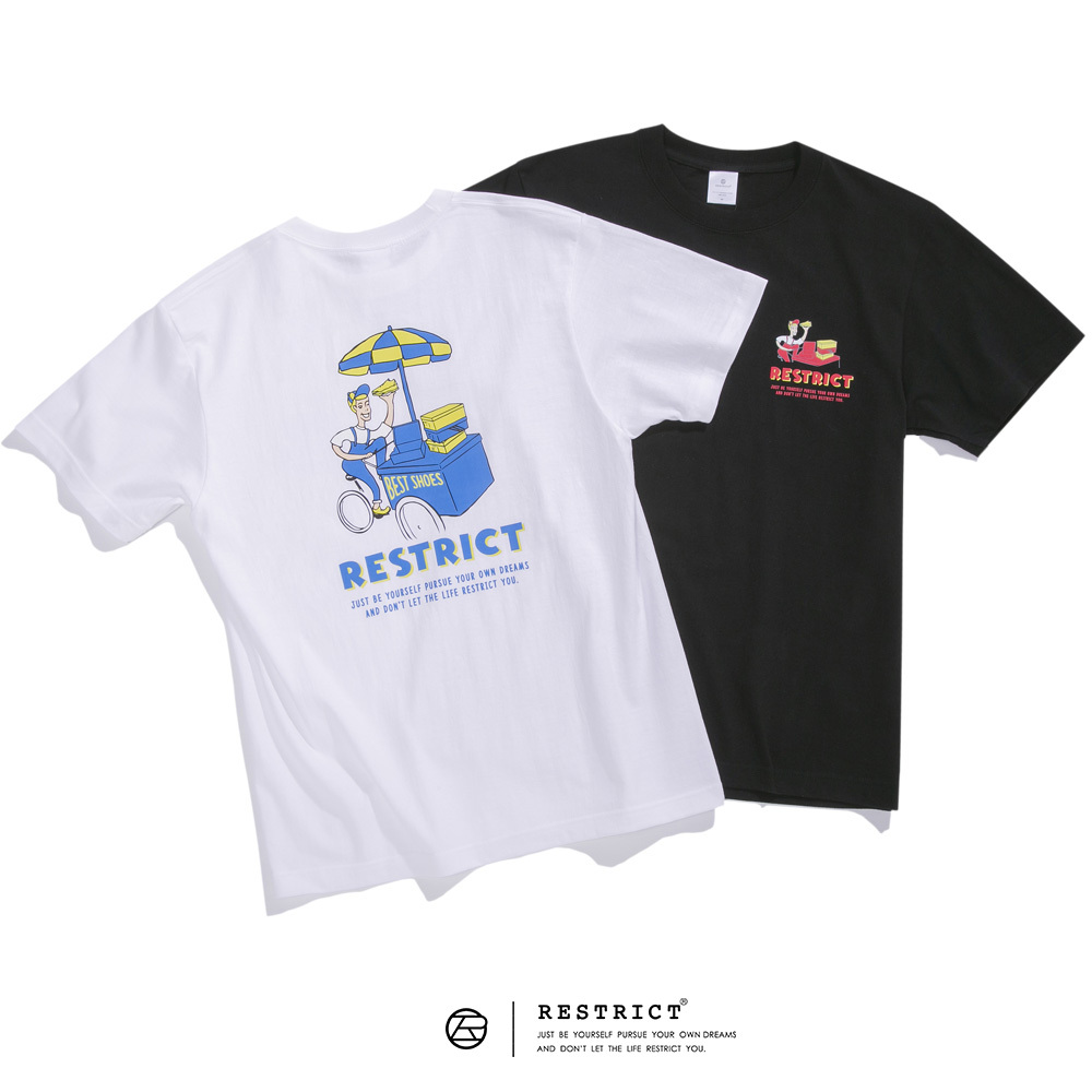 RESTRICT® MADE 趣味球鞋餐車短TEE