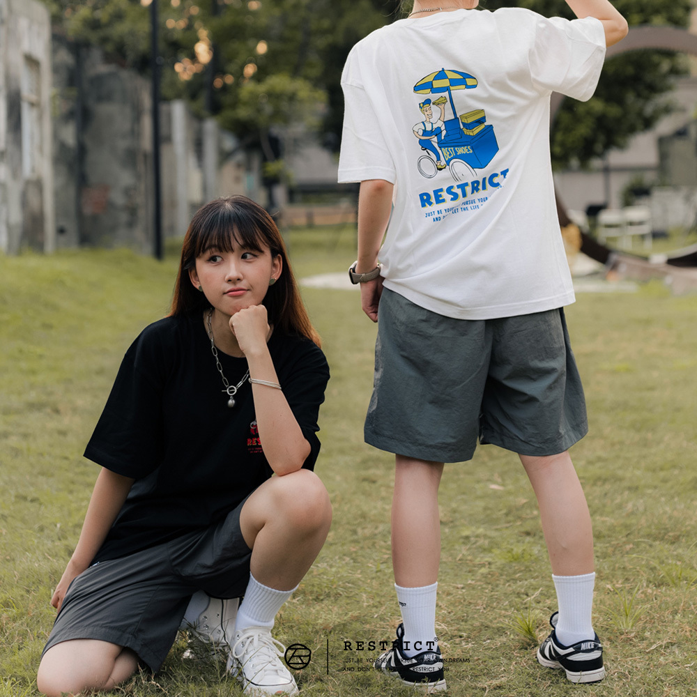 RESTRICT® MADE 趣味球鞋餐車短TEE