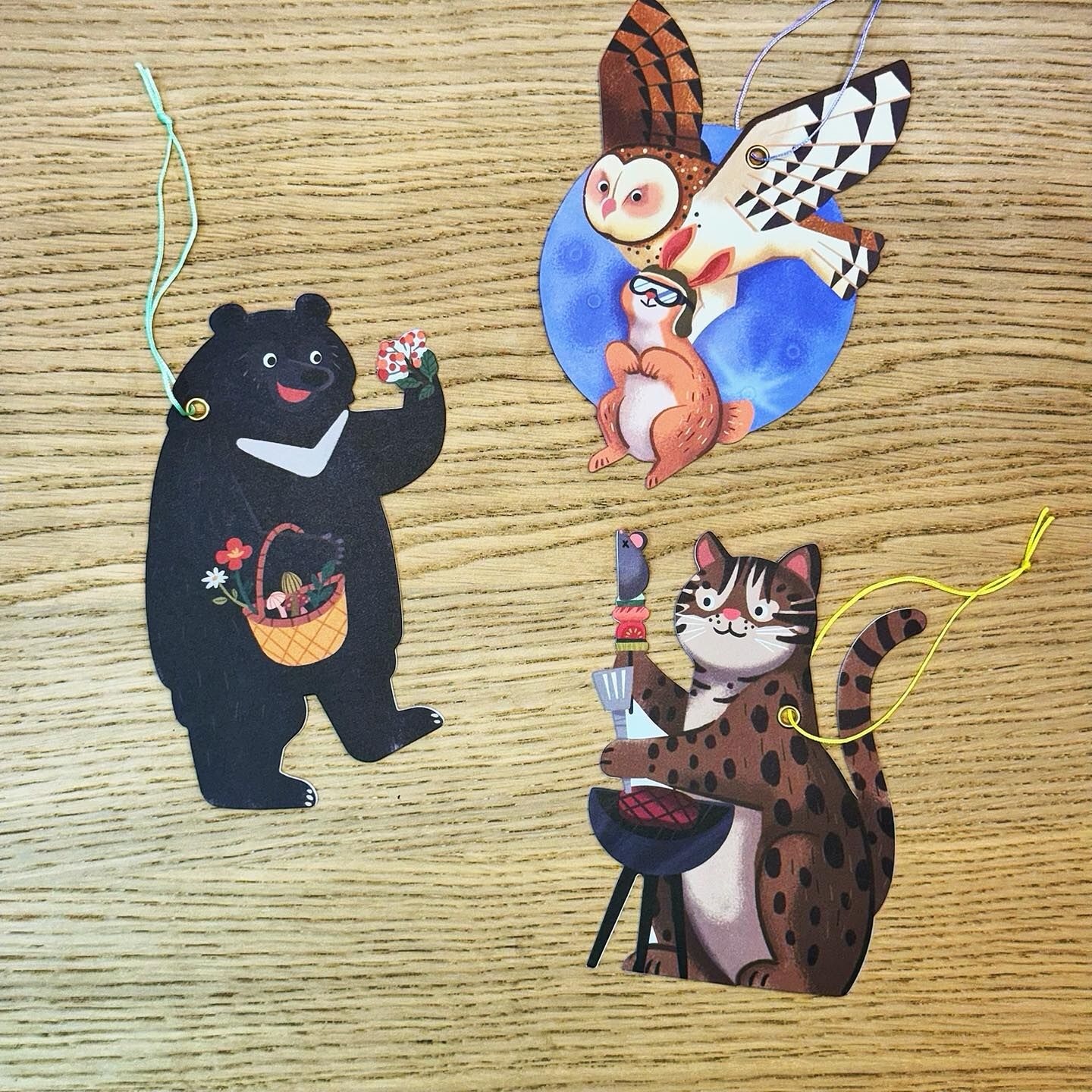 銀海設計．台灣保育動物裝飾卡 萬用卡 吊飾小卡 共三款
