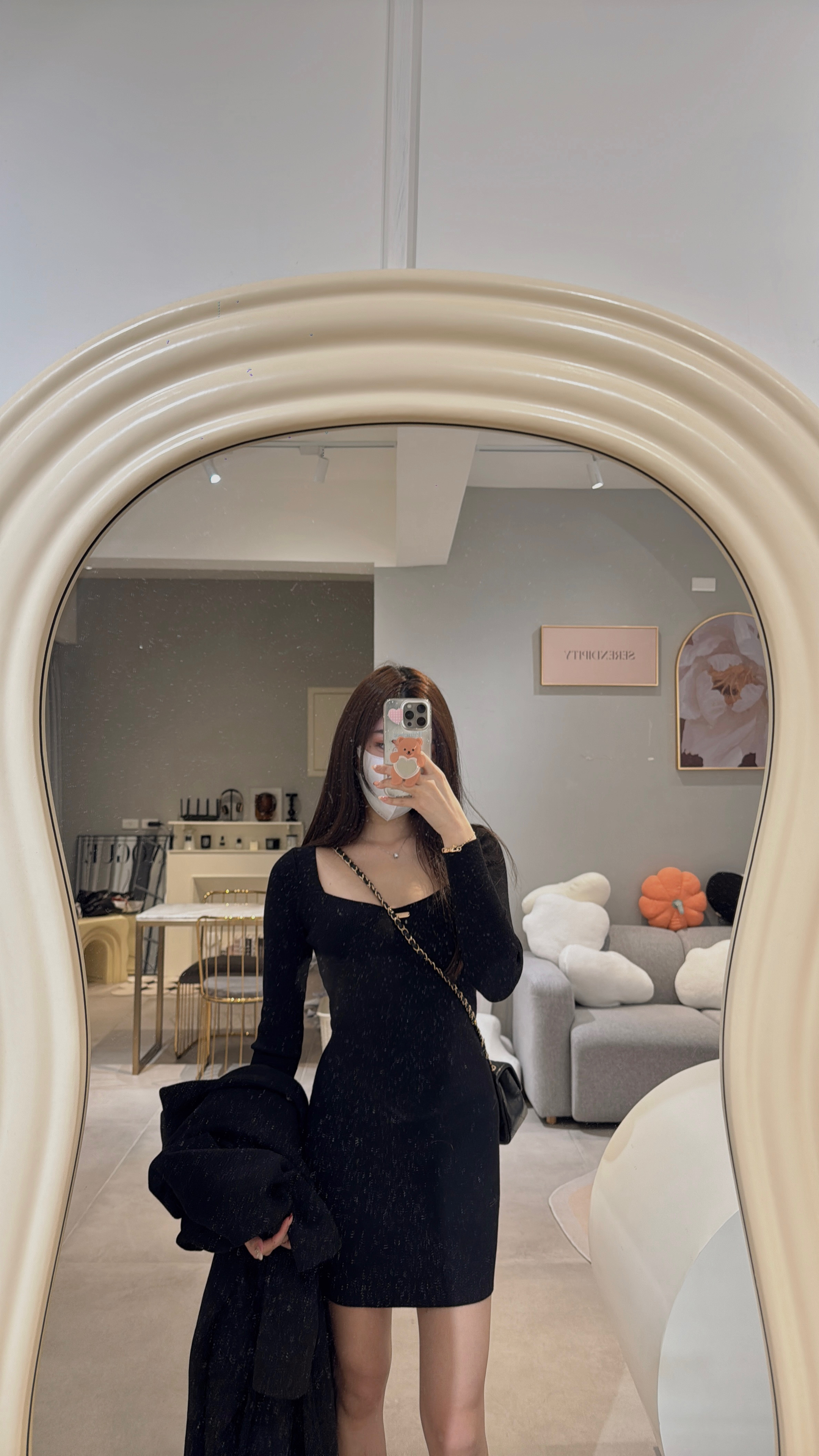 氣質必備🌷桃心領針織洋裝