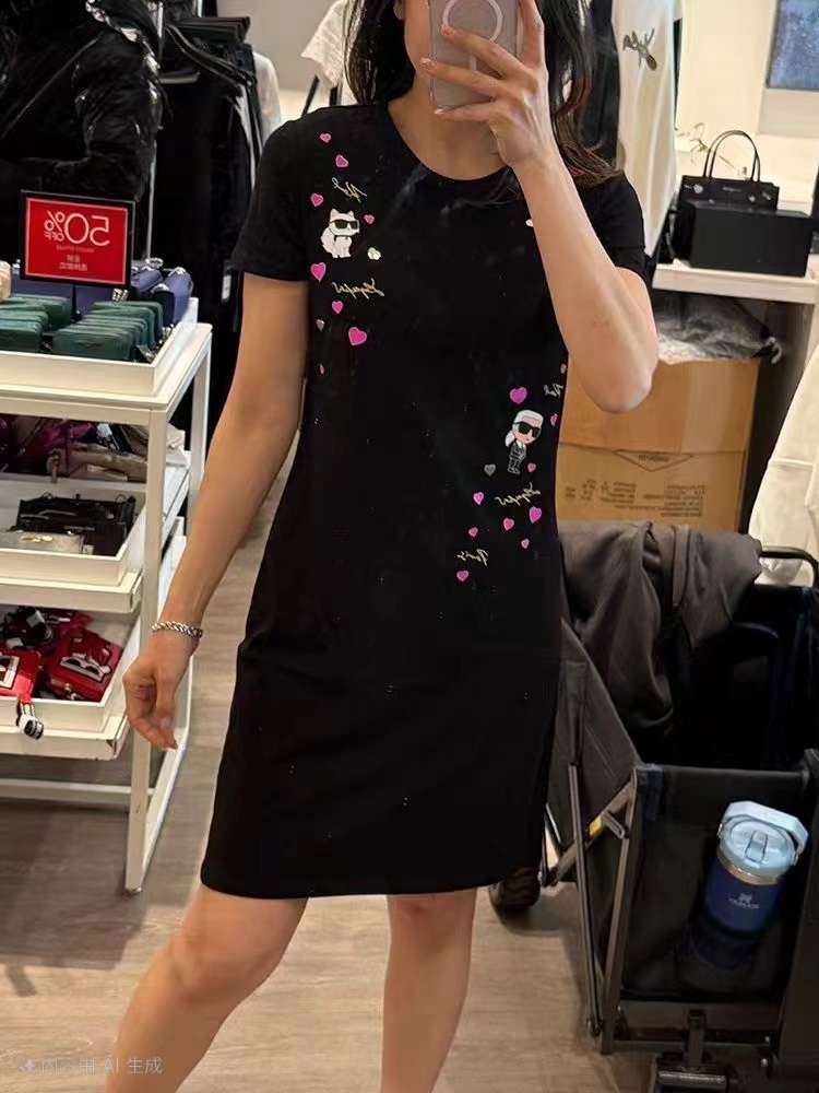 Karl 老佛爺 黑色連身裙 女款