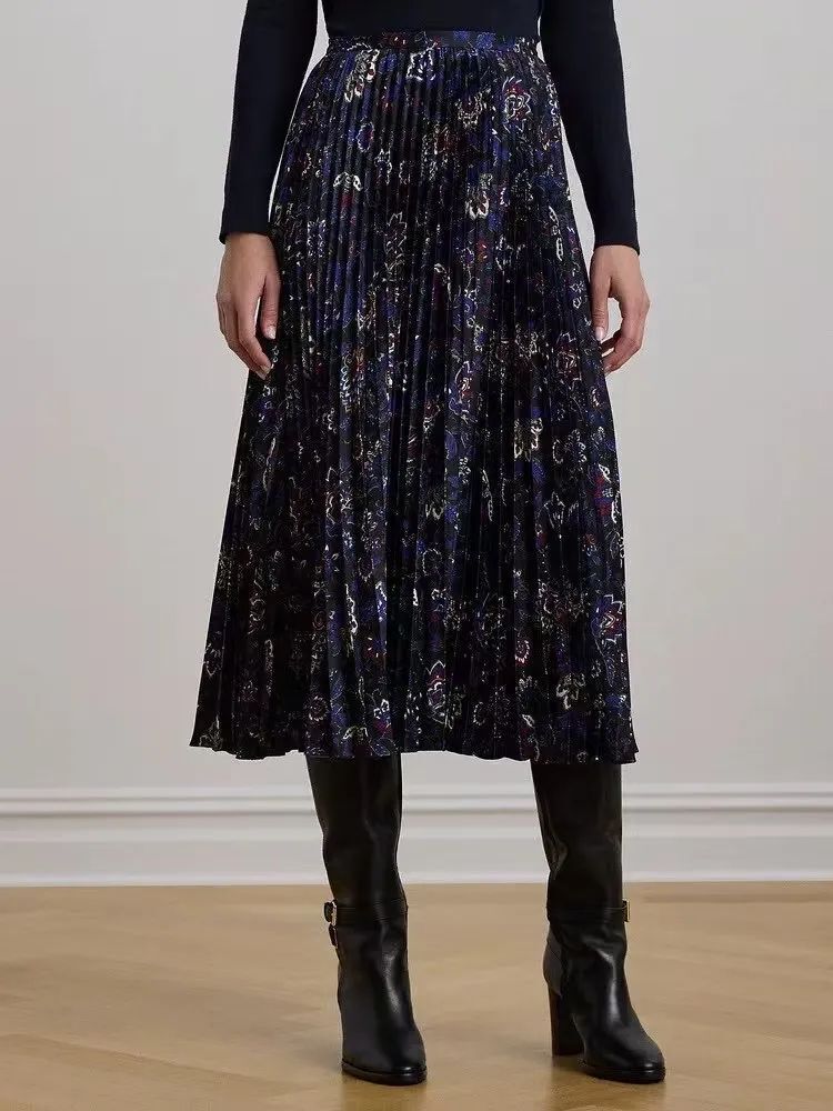 Ralph Lauren 彩色 百摺長裙 女款