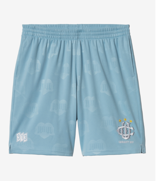 CarharttWip  HARTT'S 足球短褲  提花 藍色  JUN25