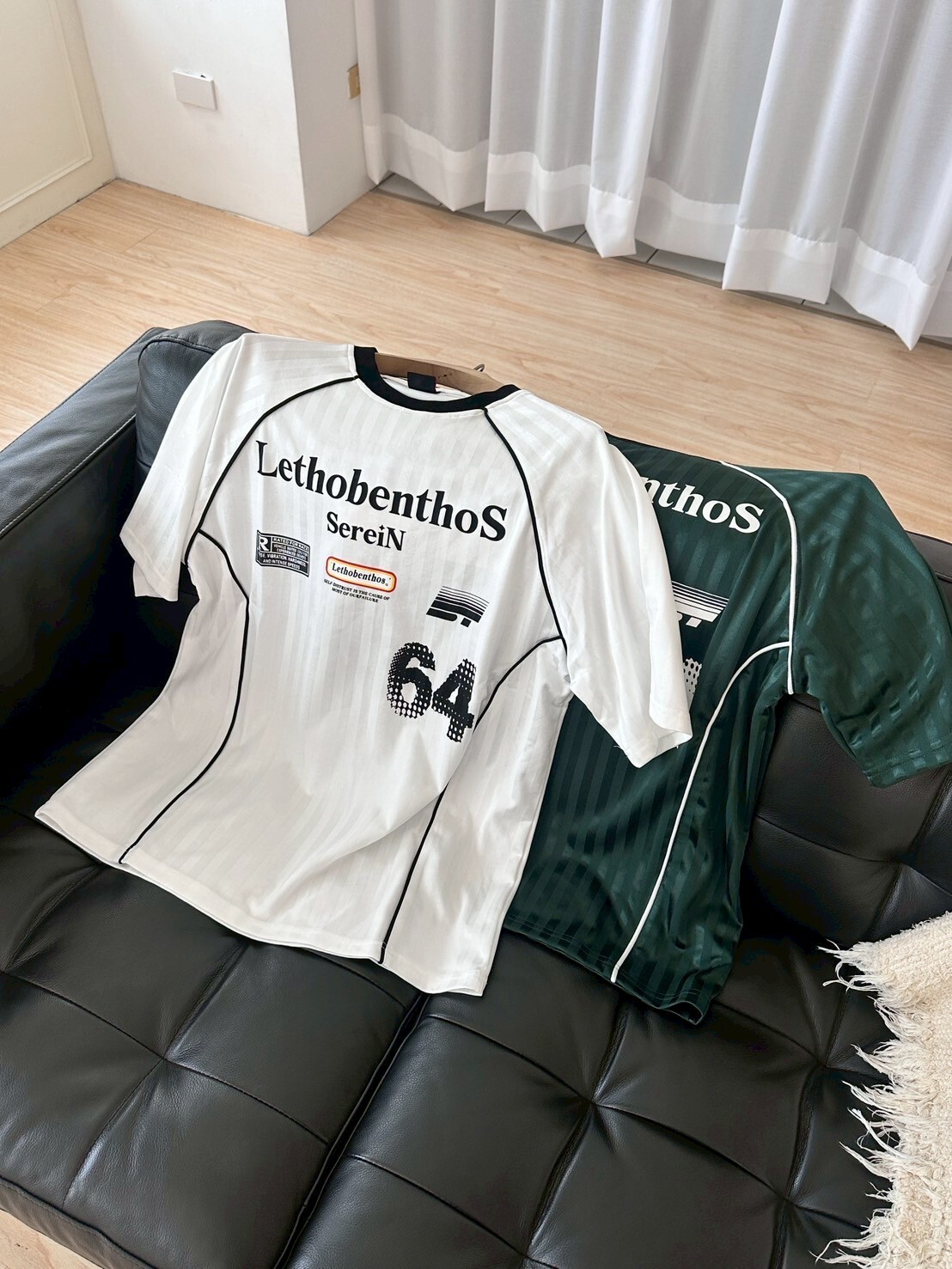 正反都帥🖤 雙面印花 美式條紋球衣 2colors