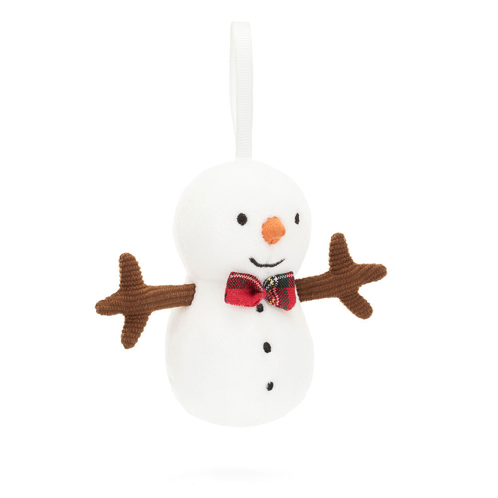 JELLYCAT 聖誕雪人掛飾 Festive Folly Snowman Decoration