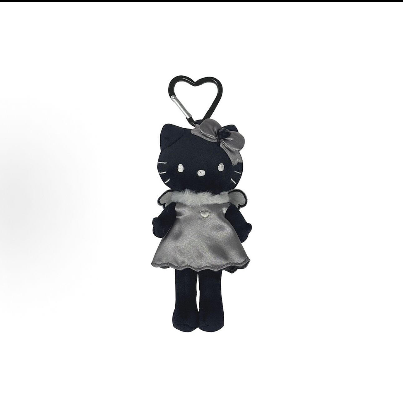 日本Sanrio Hello Kitty 黑色吉祥天使毛絨掛件 正品預售9月份