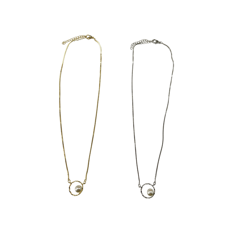 項鍊/圓形珍珠風