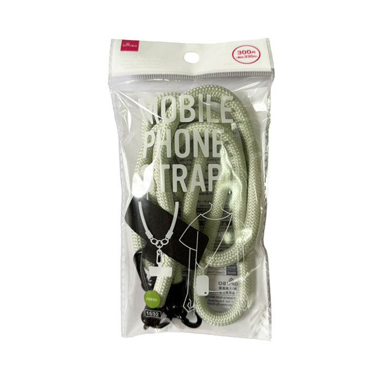 手機傘繩斜背吊繩/綠