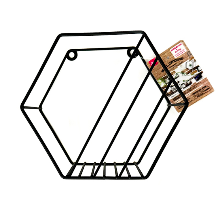 壁掛置物架/六角形 15×7×13cm
