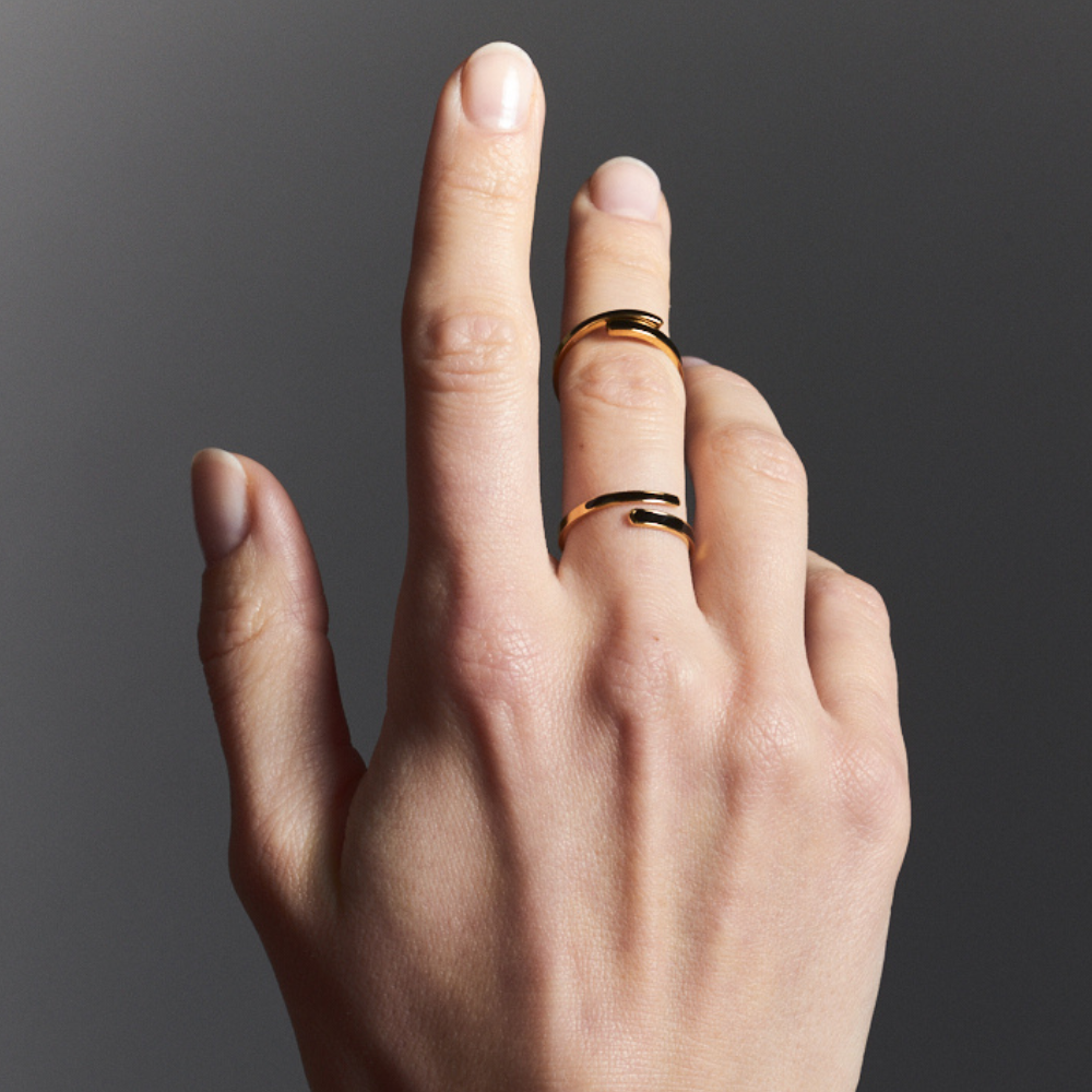 Bangle Up Tara Ring | 法國琺瑯弧線戒指