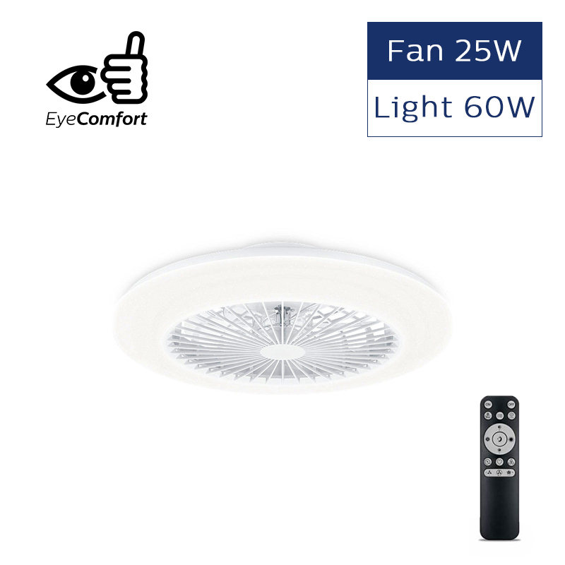 Amigo 薄款天花風扇燈 (扇25W＋燈60W)