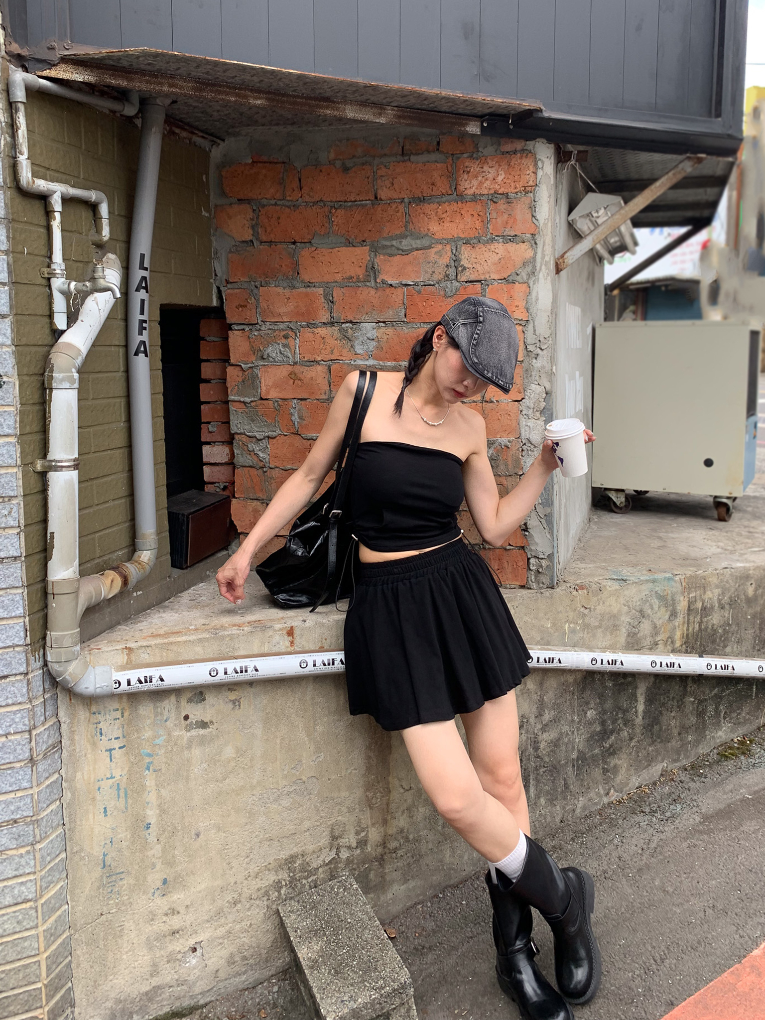 ISA_clean fit代表作 小百寶袋平口&短裙二件組_56008