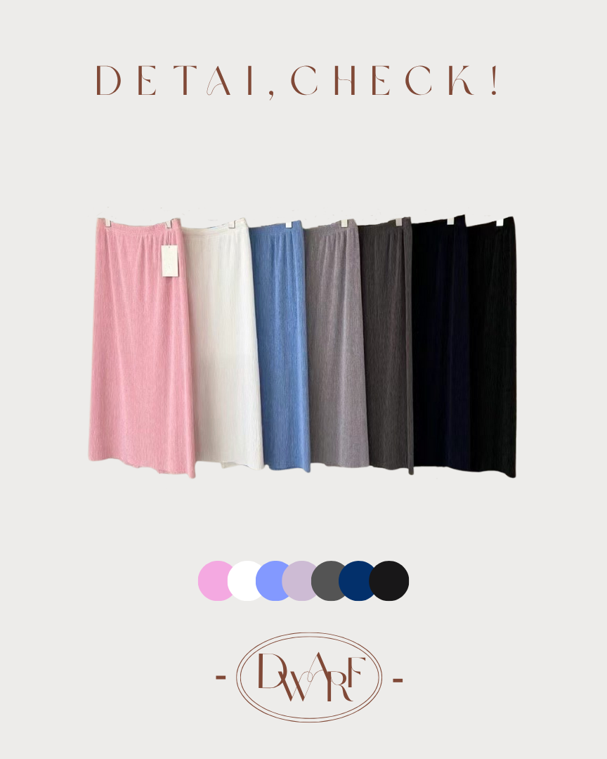 + NEW COLOR ! 《KR》皺皺感開叉長裙