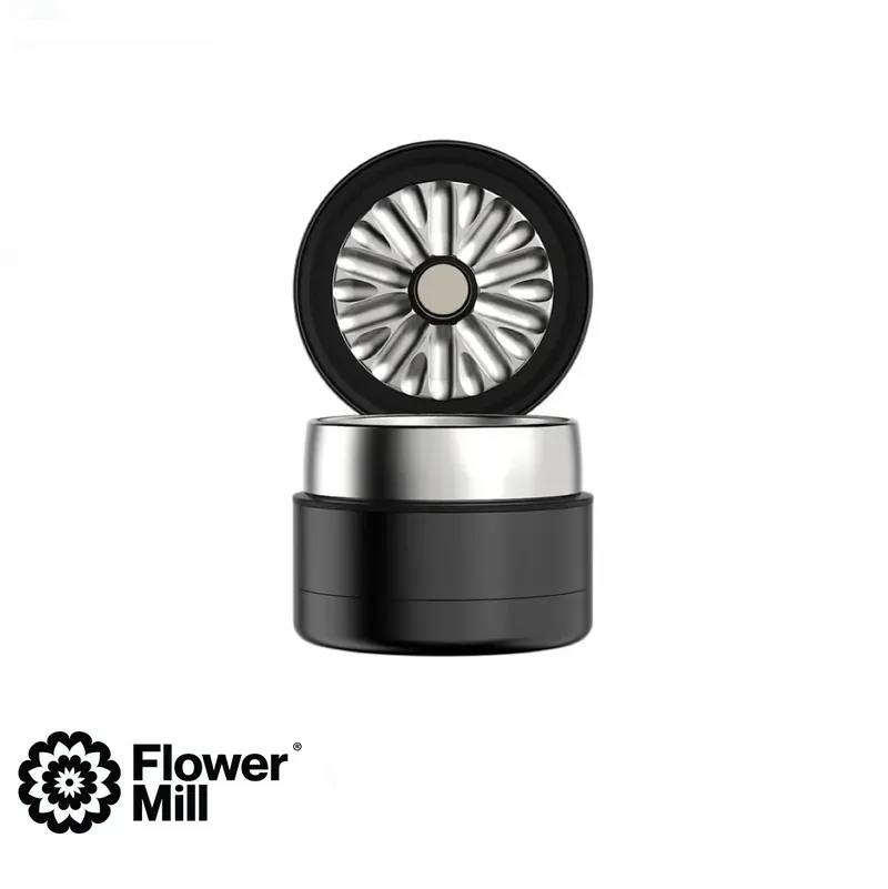 Flower Mill - 豪華版四片式 Grinder 鋁合金 / 不銹鋼精緻研磨器